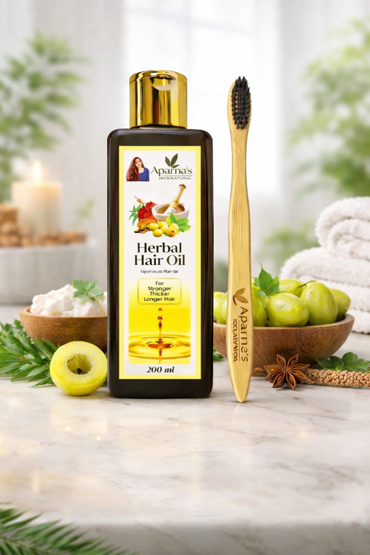 Buy 200ml Hairoil get FREE Bamboo Tooth Brush