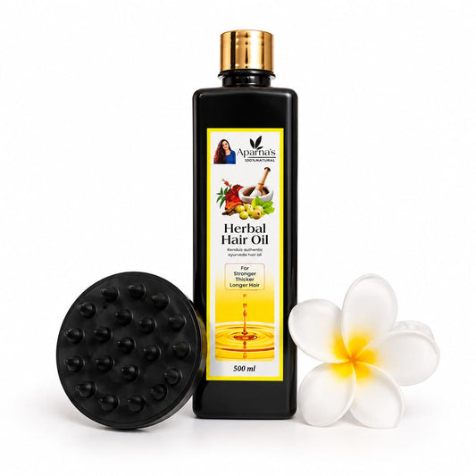 Hair oil (500ml)
GET FREE scalp massager 
& flower clip
