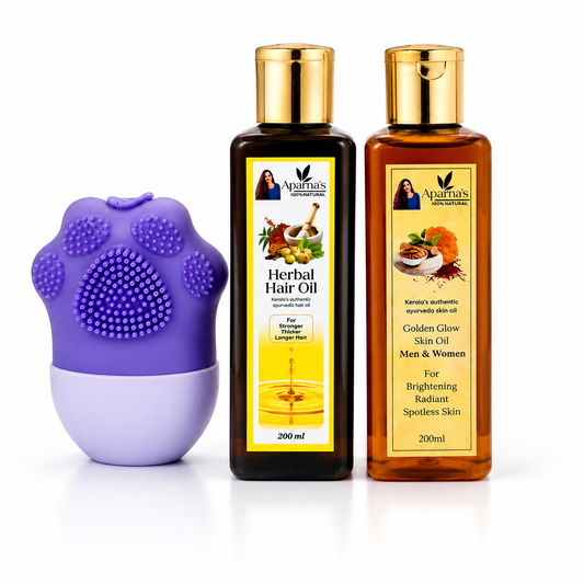 Hairoil 200ml + Golden glow 
skinoil 
Get FREE Ice Roller