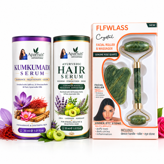KUMKUMADI SERUM & HAIR SERUM + FREE Gua Sha