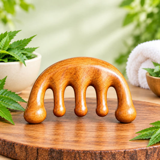 WOODEN SCALP MASSAGER