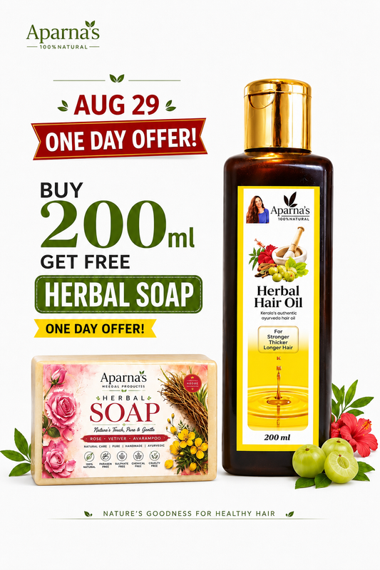 Buy 200ml Hairoil Get FREE Herbal soap